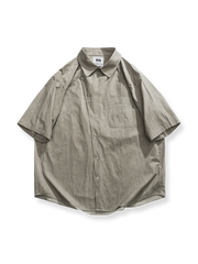 ヴィンテージウォッシュワークシャツ正面図