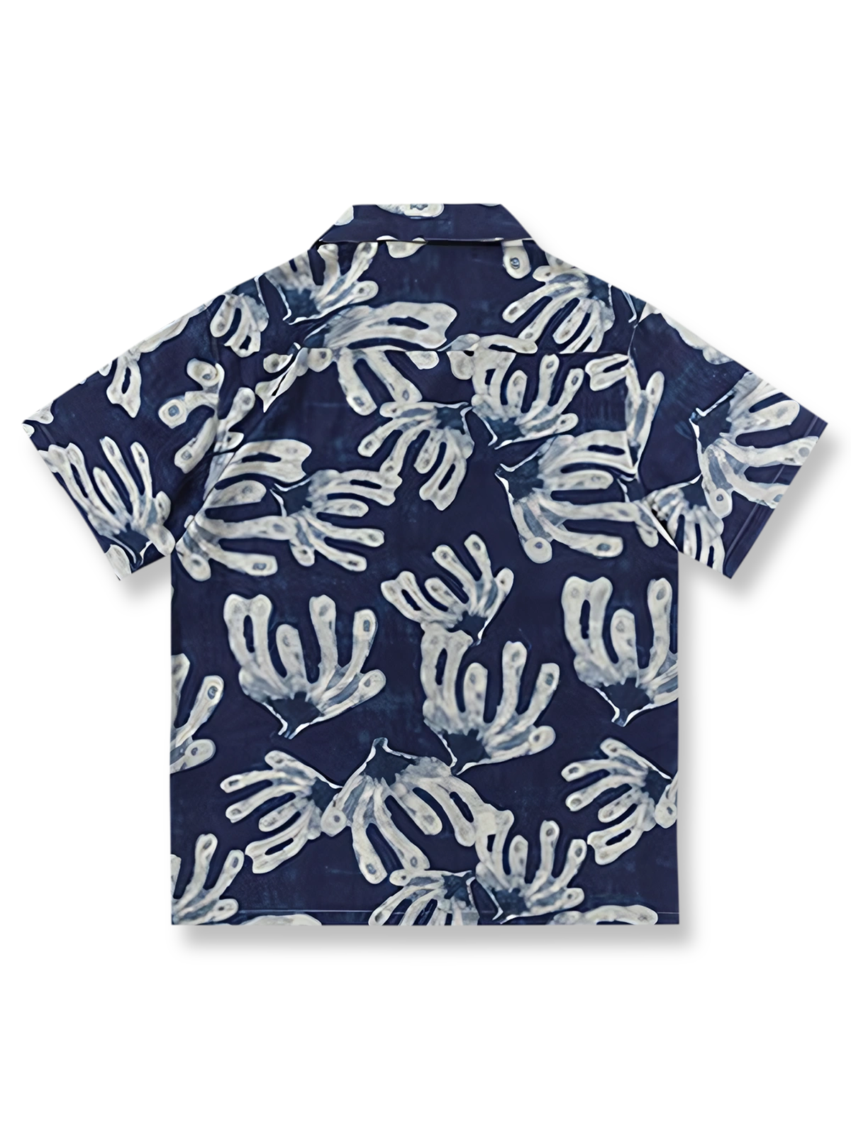 ハワイアンプリントテンセルシャツの全体像