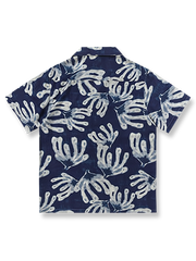 ハワイアンプリントテンセルシャツの全体像