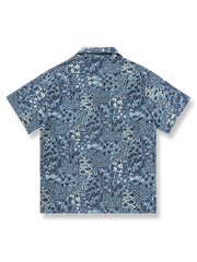 ハワイアンプリント半袖シャツの正面図