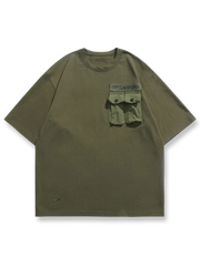 ミリタリースタイルワークポケット半袖Tシャツ全貌