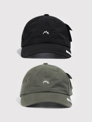 ユニークデザイン サイド ポケット付き速乾キャップ