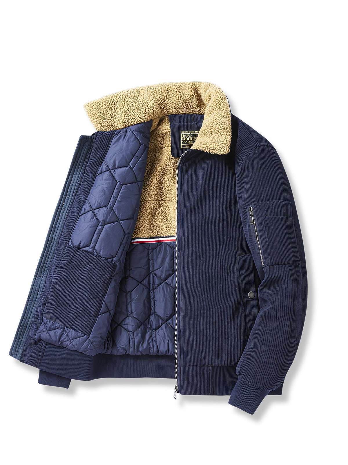 裏キルト 厚手 コーデュロイ ジャケット