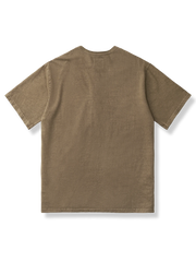 ブラウン ヘンリー半袖Tシャツ