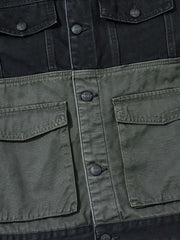 色コンビデニムジャケット