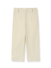 製品画像: コットン製レトロワークカジュアルパンツの全体展示。クラシックなストレートシルエットとワークデザインを融合したシンプルで洗練されたカジュアルパンツ。

詳細画像: 裾部分とポケットデザインの特写。ディテールにこだわり、実用性とデザイン性を兼ね備えた仕上がり。