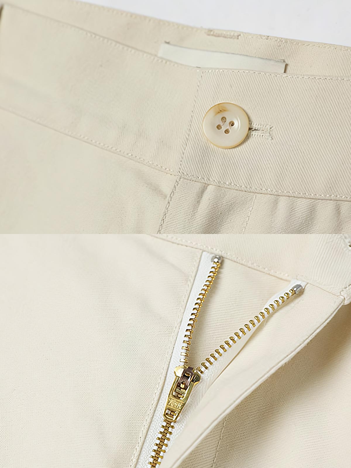 製品画像: コットン製レトロワークカジュアルパンツの全体展示。クラシックなストレートシルエットとワークデザインを融合したシンプルで洗練されたカジュアルパンツ。

詳細画像: 裾部分とポケットデザインの特写。ディテールにこだわり、実用性とデザイン性を兼ね備えた仕上がり。