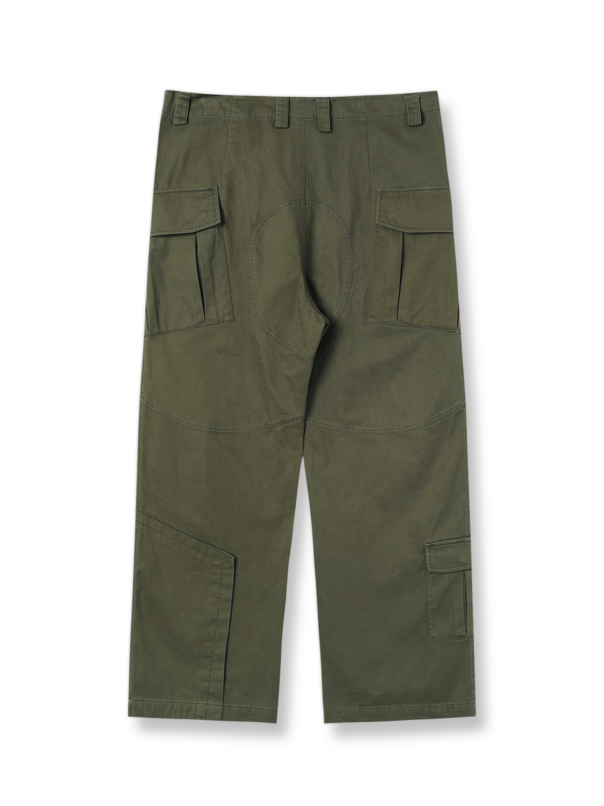 アメリカンヘビーデューティ多ポケットパッチワークミリタリーパンツの全体展示