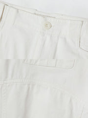 ダブルニー補強と多機能ポケットのディテール展示