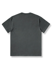 綿紡績刺繍クルーネックTシャツ