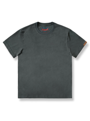 綿紡績刺繍クルーネックTシャツ