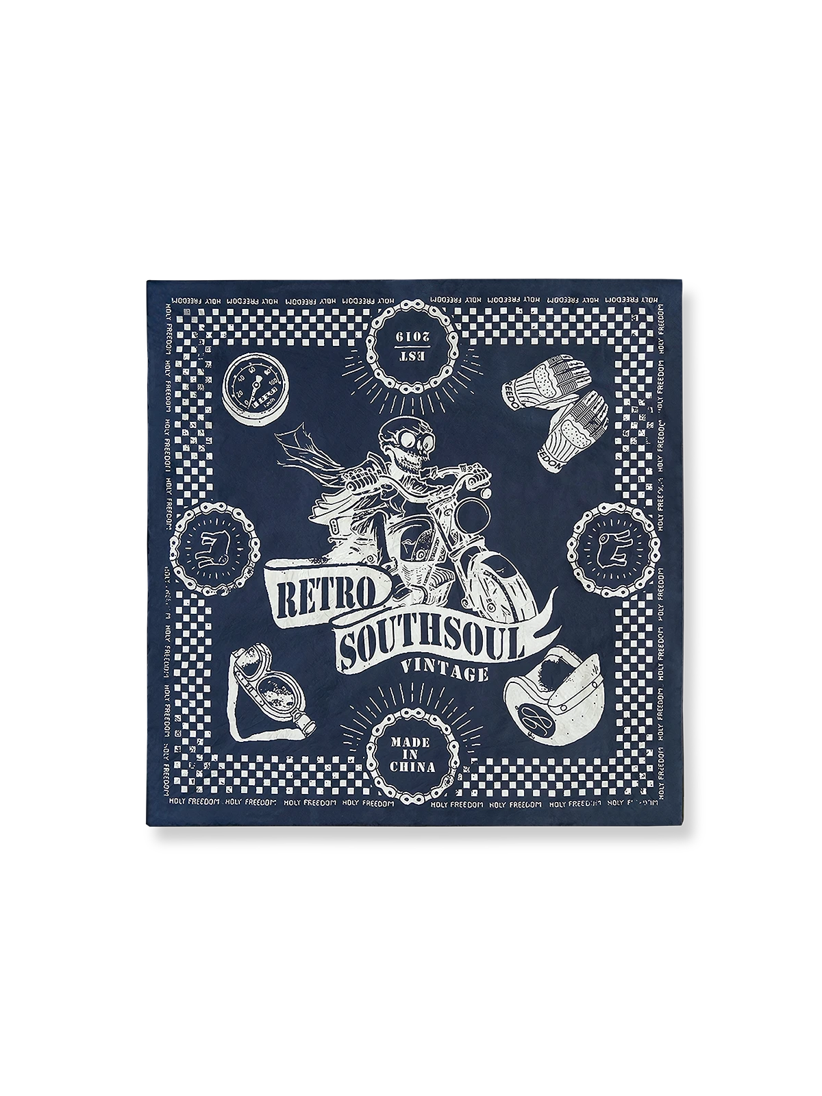 ハーレープリント コットン スカーフ