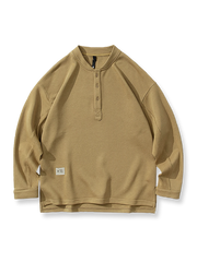 ウォッシュド ヘンリーネックスウェット