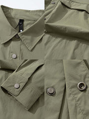 立体ポケット ワークシャツ