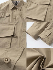 マルチポケット 長袖シャツジャケット