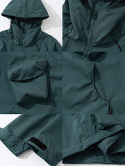 多機能防水 フード付きジャケット