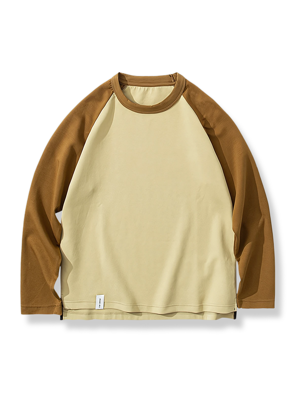 4色展開 4カラーブロック長袖Tシャツ