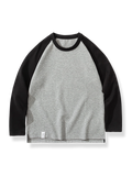 4色展開 4カラーブロック長袖Tシャツ