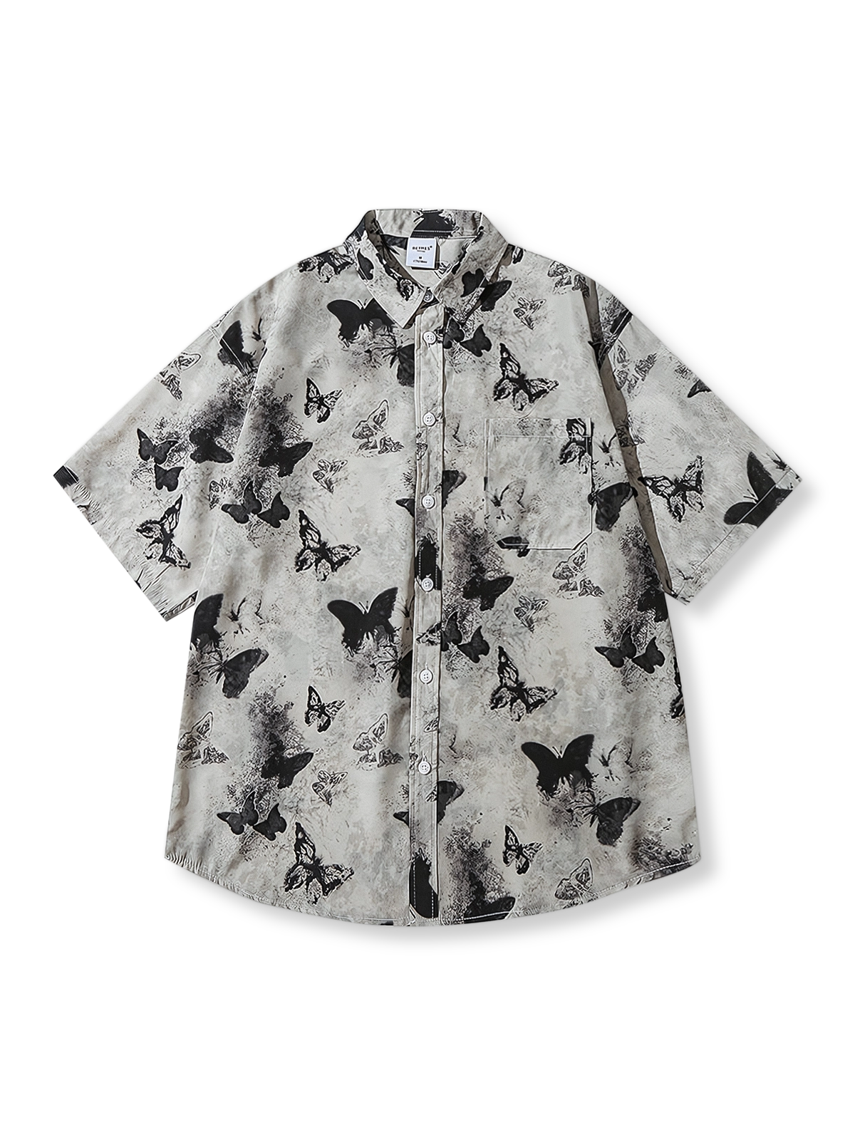 製品画像: コイノボリシンプルデザインプリントTシャツ正面図