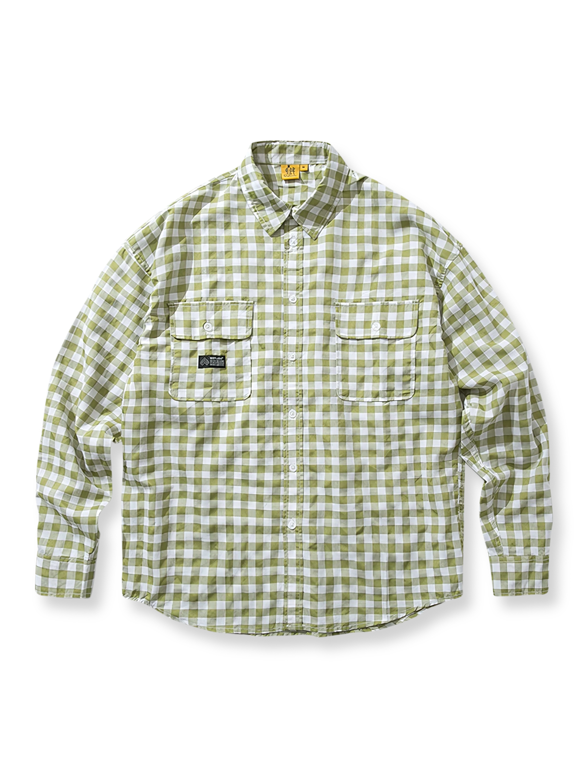 2色展開 チェック柄長袖シャツ