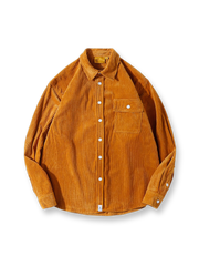 5色展開 コーデュロイカジュアルシャツ