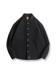 クラシックカーキコットンシャツ