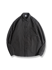 3色ストライプ カジュアルシャツ