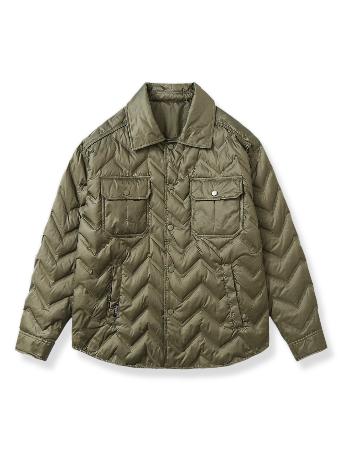 キルティング  厚手 ダウンシャツジャケット