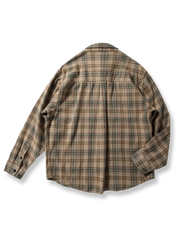 ブラッシュドチェックカジュアルシャツ