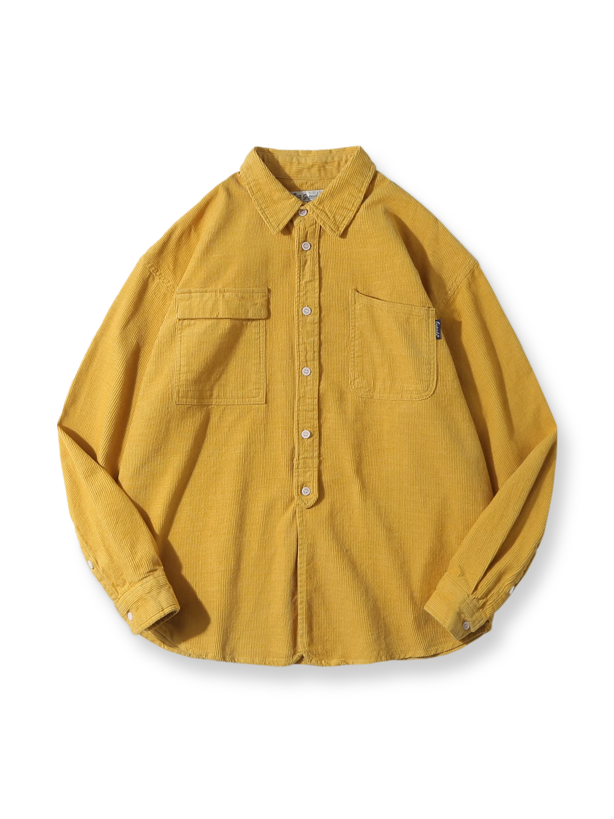 3色展開 コーデュロイ長袖シャツ