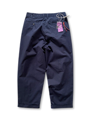 ダブルプリーツ ワイドテーパードパンツ