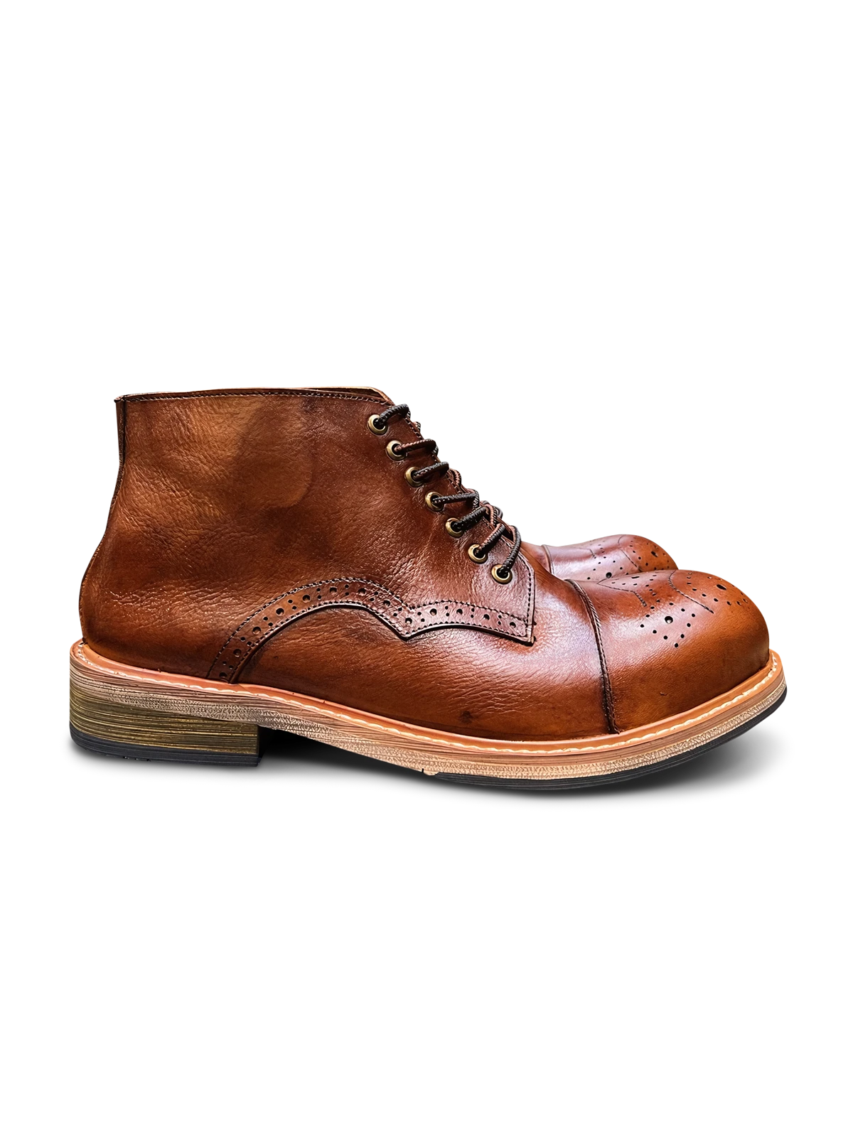 手作り ウォッシュ レザーブーツ