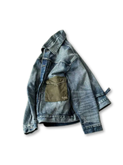 ヴィンテージウォッシュデニムジャケット