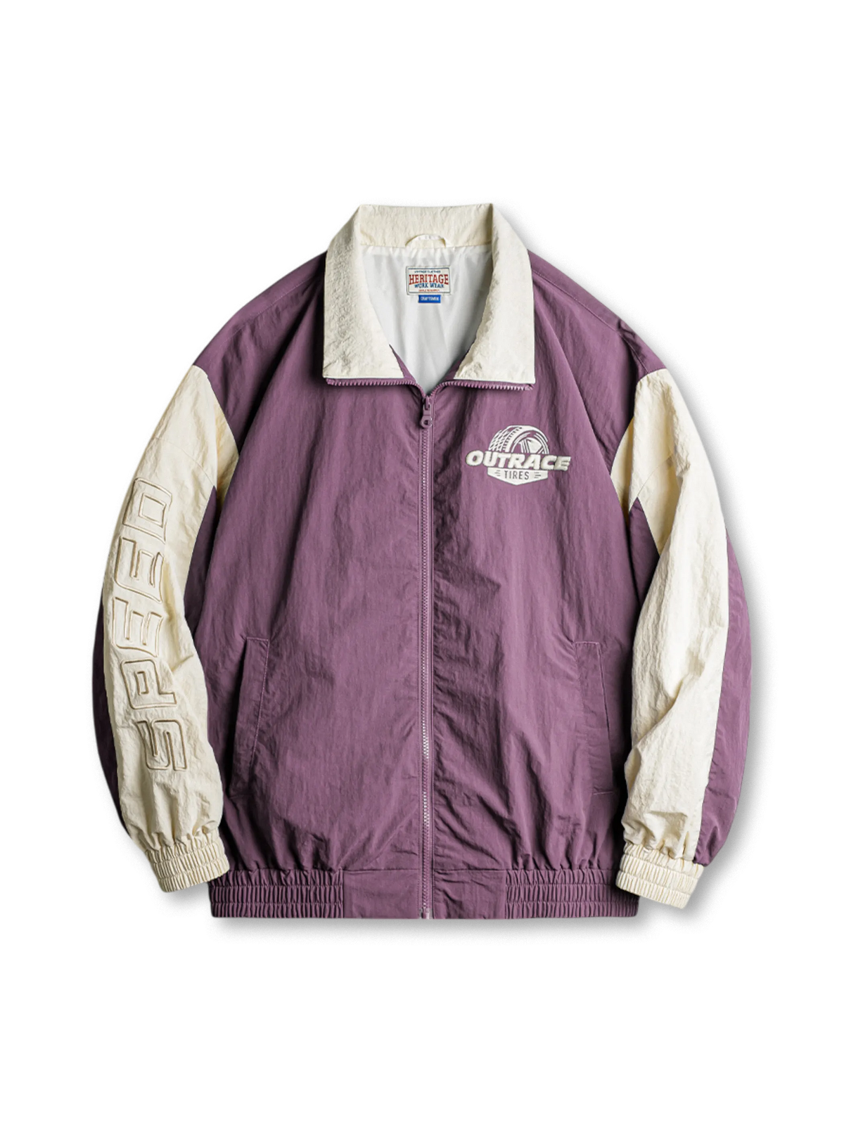 レーシングカラーブロックジャケット