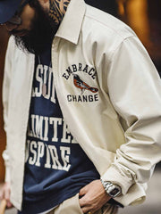 ヴィンテージ刺繍コーチジャケット