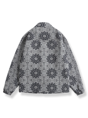 ペイズリー柄 立襟ジャケット