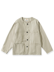 ノーカラー マルチポケットワークジャケットの全体図