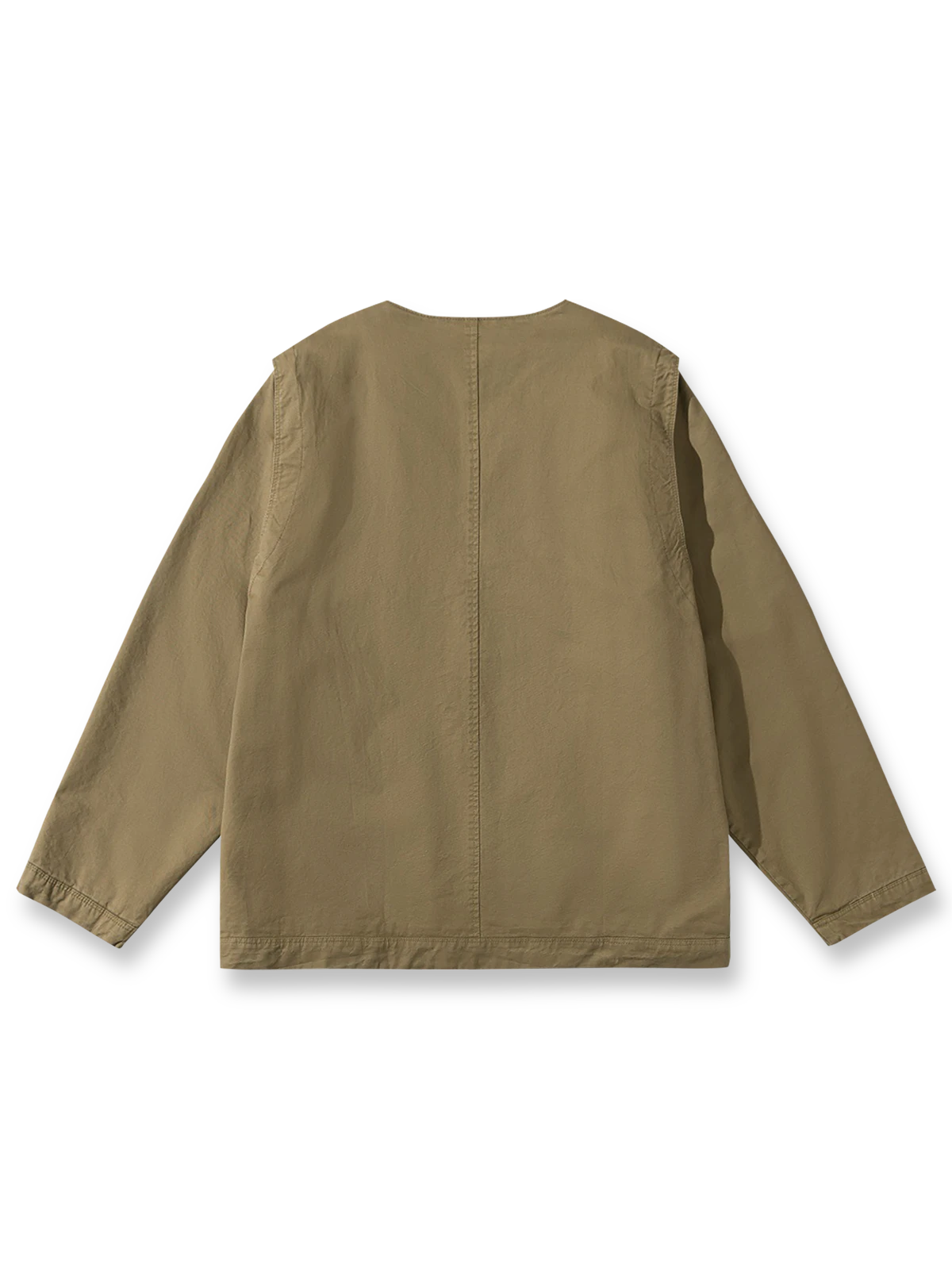 ノーカラー マルチポケットワークジャケットの全体図