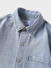 ヴィンテージ風ウォッシュ加工デニムジャケット