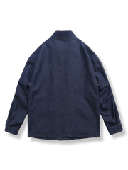 6ポケットスタンドカラー デニムジャケット