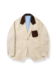 2WAYコーデュロイ襟 ワークジャケット