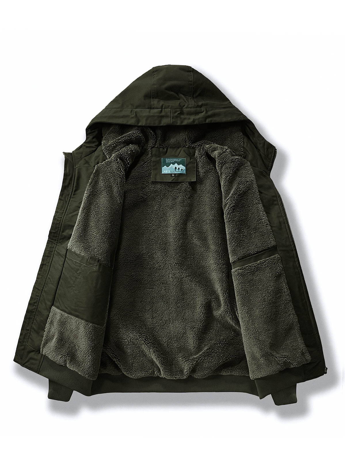 製品画像
「M-65戦闘服デザインをリバイバルしたウール裏地厚手フード付きジャケットの全体画像。フード付きと多ポケット仕様が特徴の冬用アウター。」

詳細画像
「大容量ポケットと防風キャンバス生地の外層、保温性に優れたウール裏地のディテールをクローズアップした画像。」