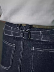 パリスボタン赤耳セルビッチデニムワークパンツ