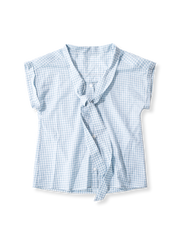 フレンチレトロ ボウタイ コットンシャツの全体像