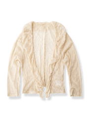 製品画像: フレンチレトロのレース長袖ブラウス全体画像