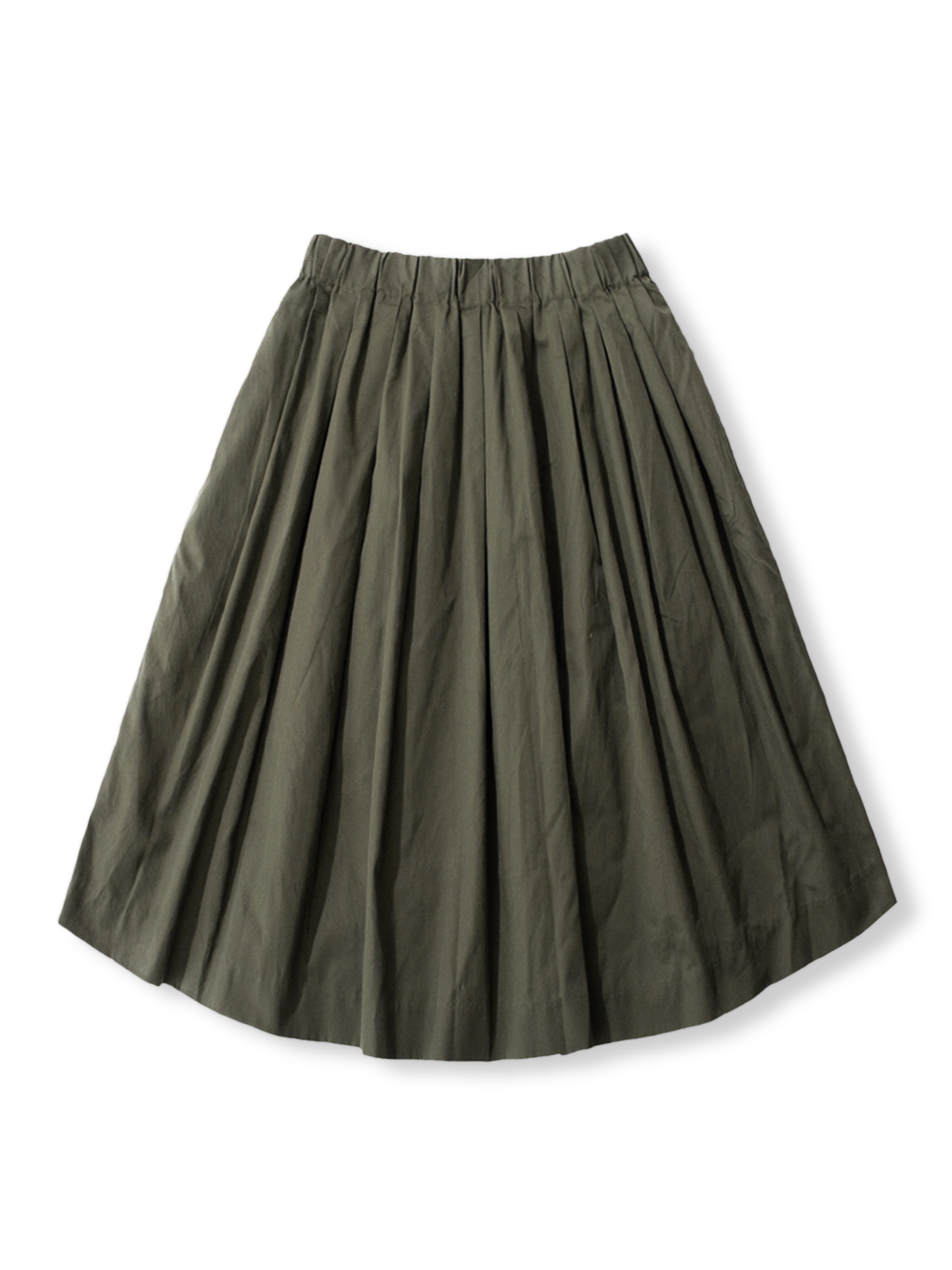 ミリタリーグリーン エラスティックハイウエスト スカート