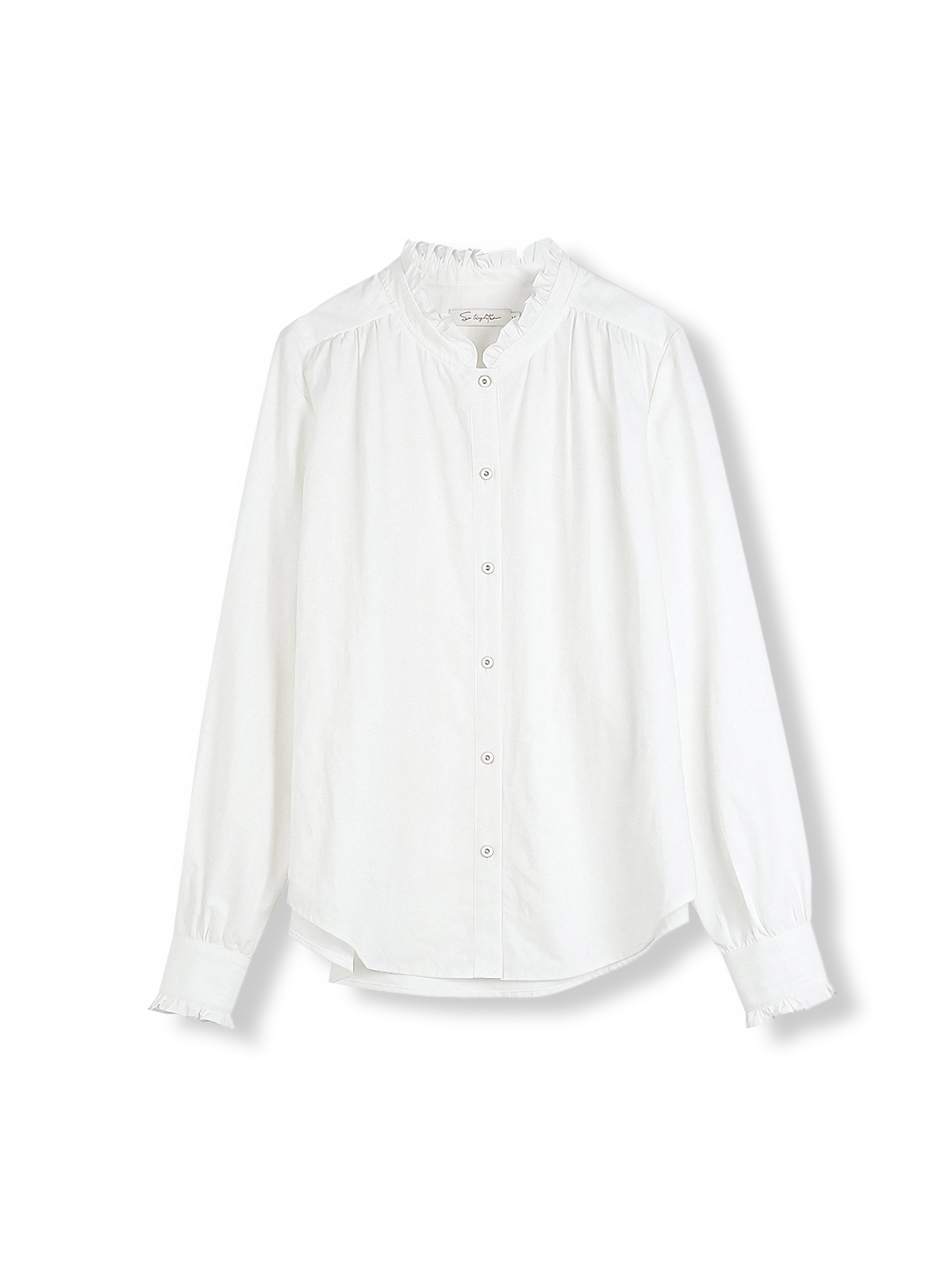 フリルルーズフィットロングスリーブシャツ