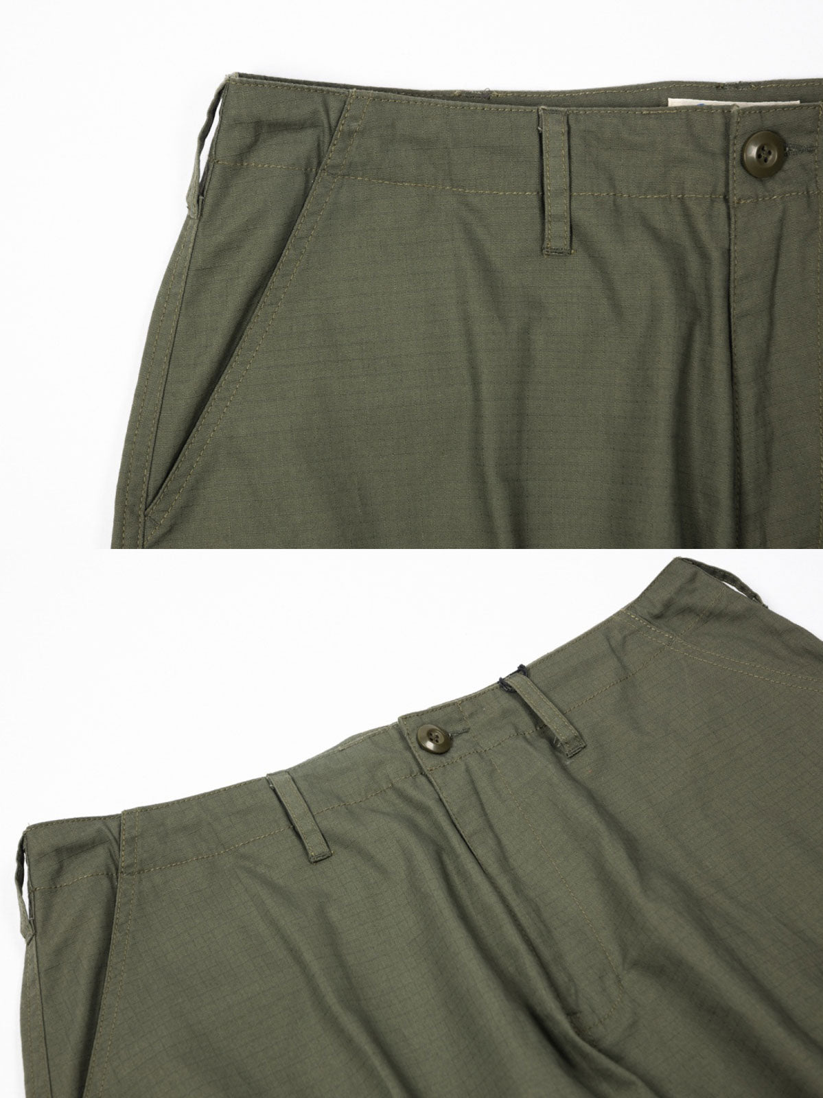 製品画像: パネルポケット付きワークパンツ全体画像、ルーズフィットデザインとドローストリング調節可能
詳細画像: ワークパンツの大きなパネルポケットとドローストリングのディテール