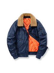 襟取外し可 厚手フライト中綿ジャケット