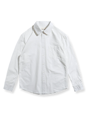ホワイト オックスフォード長袖シャツ